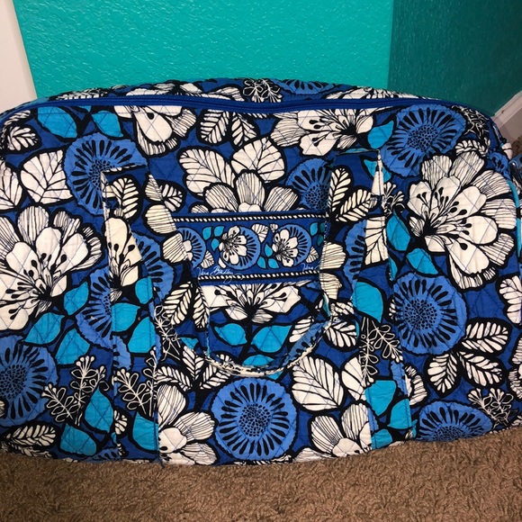 Vera Bradley Blue Bayou Duffel Bag - Picture 3 of 8
